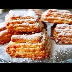 Слойки на кефире "НАПОЛЕОН"  готовьте сразу ДВЕ нормы