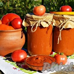 Кетчуп со сливами и яблоками