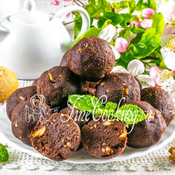 Домашние шоколадные конфеты с орехами и манкой