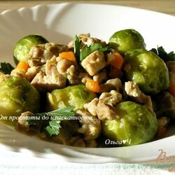 Рагу из индейки с брюссельской капустой - пошаговый рецепт с фото