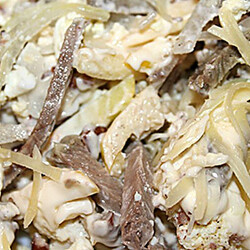 Салат Мужской Каприз с языком пошаговый рецепт с фото