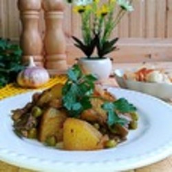 Картофель карри с грибами