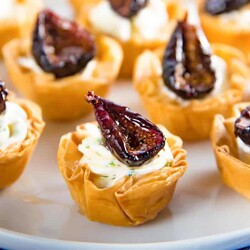 Goat Cheese and Roasted Fig Tartlet