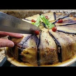 Баклажановый пирог с мясом. Рецепт Димы Кулинахера. Eggplant pie. English Subtitles.
