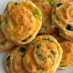 Broccoli Cheese Pinwheels - Real Little Meals
