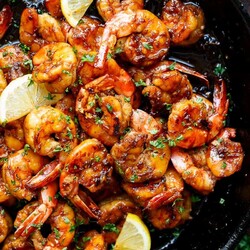 Browned Butter Honey Garlic Shrimp - Cafe Delites