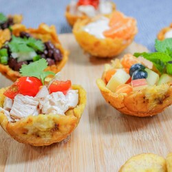 Stuffed Plantain Cups (Tostones Rellenos)