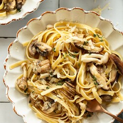 Buttery Wild Mushroom Pasta