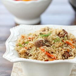 Instant Pot Beef and Rice Pilaf (Plov) - Olga's Flavor Factory