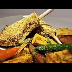 Бараньи ребрышки в двойном кляре. Рецепт Димы Кулинахера. Lamb Ribs in double breading. English Sub.