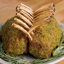 Garlic Herb-Crusted Roast Rack Of Lamb Recipe by Tasty