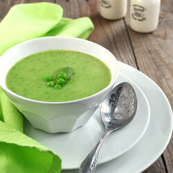Green Pea Soup Sous Vide (Chilled)