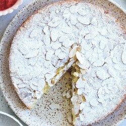 Passover Almond Cake with Strawberry Compote Recipe | The Nosher