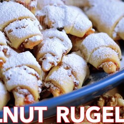 Easy Walnut Rugelach Filled Pastry Recipe | Filled Cookies