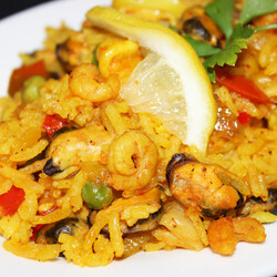 Moroccan Style Spanish Paella