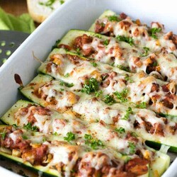 Easy Stuffed Zucchini Boats - Spend With Pennies