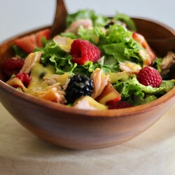 Summer Berry Salad with Salmon