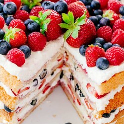 Berry Tiramisu Cake Recipe - NatashasKitchen.com