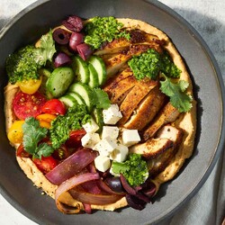 Chicken Hummus Bowl