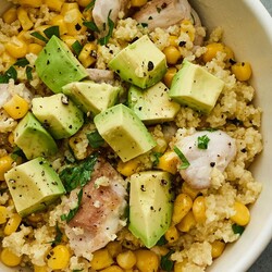 Stir-Fried Chicken With Corn and Millet