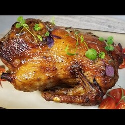 Утка запеченная в духовке. Рецепт Димы Кулинахера. Oven-Roasted Duck. English Subtitles.