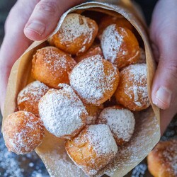 Zeppole - Easy Italian Donuts (VIDEO) - NatashasKitchen.com