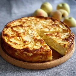 Flan Maison Pommes–Yaourt - Homemade Apple-Yogurt Flan - Запеканка с яблоками и йогуртом