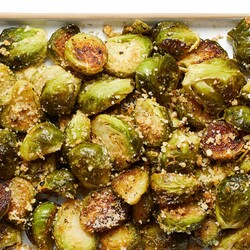 Roasted Brussels Sprouts with Parmesan