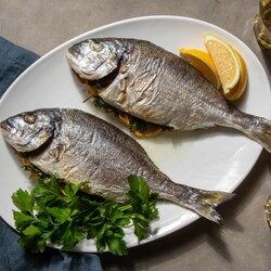 Whole Roasted Fish With Oregano, Parsley, and Lemon Recipe