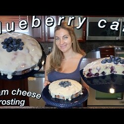 How to Make Blueberry Cake w/ Cream-Cheese Frosting