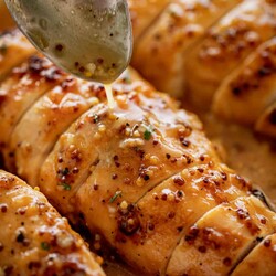 Baked Chicken Breasts with Honey Mustard Sauce - Cafe Delites