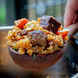 Instant Pot Beef Rice Pilaf (Plov)