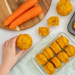 Carrot Muffins - No Added Sugar - So much veggie content