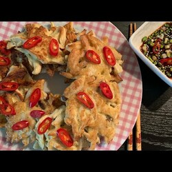 Грибные блинчики(оладушки) по-корейски