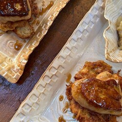 Potato Latkes with Foie Gras & Apples Recipe | D'Artagnan
