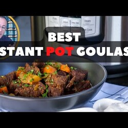 Beef Goulash Stew or Soup recipe in Instant Pot or Pressure Cooker or Dutch oven. Amazing Goulash!!!