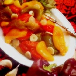 Перец с оливковым маслом и лимонным соком