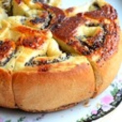 Пирог с маком и кокосовой стружкой