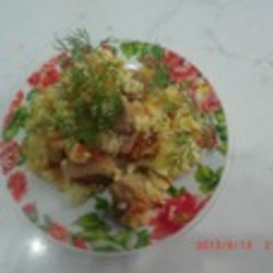 Капуста, тушенная с рисом в мультиварке