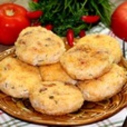 Рисовые биточки с курицей и сыром