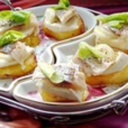 Закуска с сельдью а-ля "Капрезе"