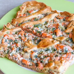 Пирог с сёмгой