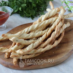 Гриссини без дрожжей — рецепт с фото