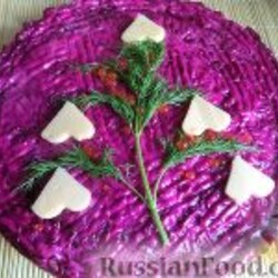 Рецепт: Слоеный мясной салат "Настоящий полковник" на RussianFood.com