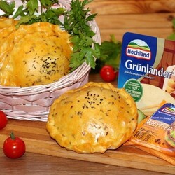 Творожные корзиночки на кефире с начинкой