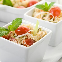 Пісний салат з кус-кусом | Кулінарні рецепти з фото – Пательня