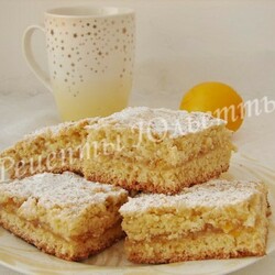 Лимонный тёртый пирог