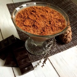 Шоколадный десерт из ряженки - Диетический рецепт ПП с фото и видео - Калорийность БЖУ