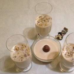 Желе банановое с кефиром и орехами - Диетический рецепт ПП с фото и видео - Калорийность БЖУ