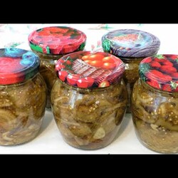 Шашлык из баклажанов на зиму - обалденно вкусная закуска, которую можно есть сразу.
